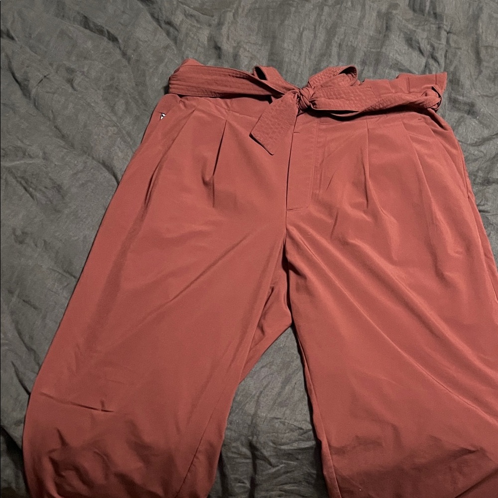 Athleta Maroon High-Waisted Pants